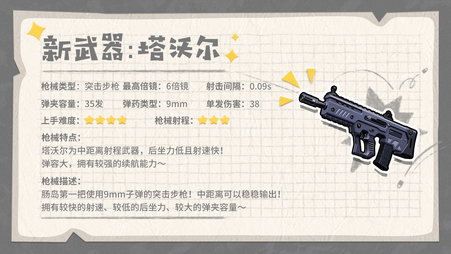 新武器「塔沃尔」