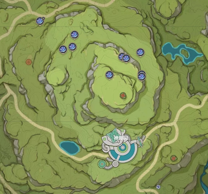 原神树王圣体菇采集路线