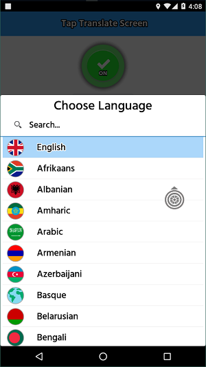 Tap Translate Screen