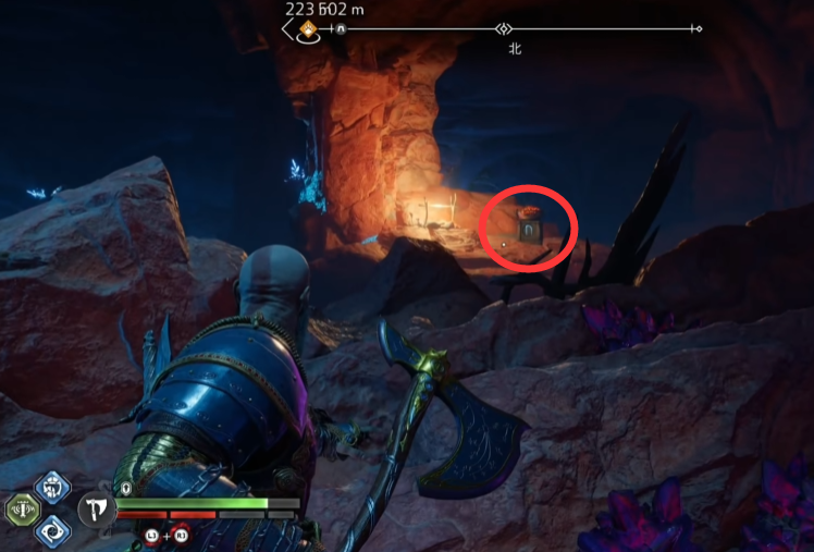 战神5禁忌沙地三女神宝箱位置