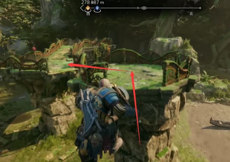 战神5崖边废墟三女神宝箱位置