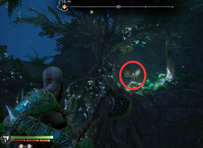 战神5南部荒野三女神宝箱位置