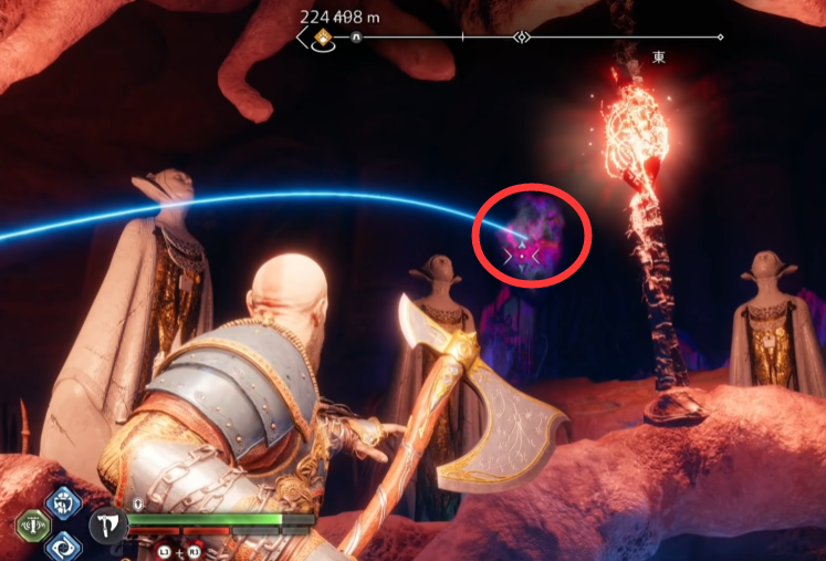 战神5禁忌沙地三女神宝箱位置