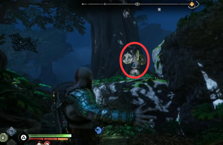 战神5南部荒野三女神宝箱位置