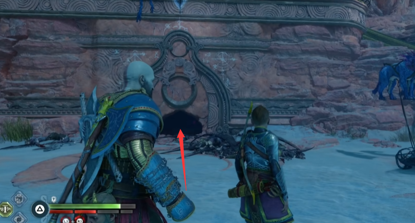 战神5禁忌沙地三女神宝箱位置