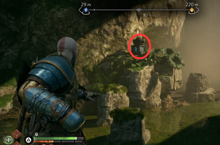 战神5女神瀑布三女神宝箱位置