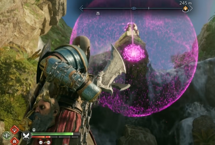 战神5女神瀑布三女神宝箱位置