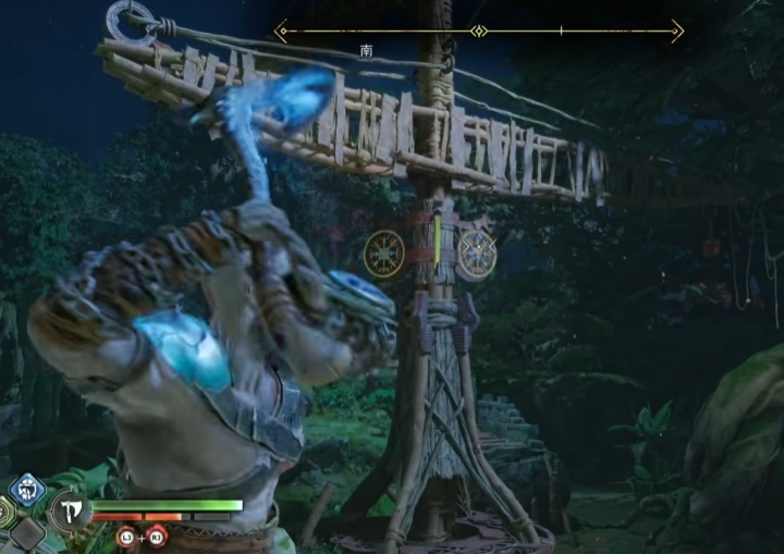 战神5废弃的村落三女神宝箱位置