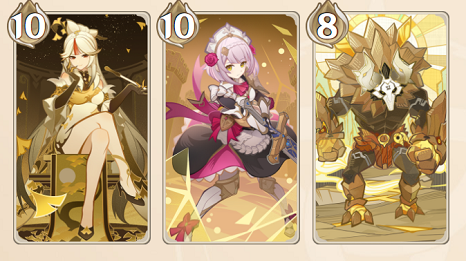 原神七圣召唤角色牌都有几张牌