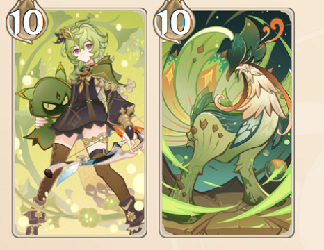 原神七圣召唤角色牌都有几张牌