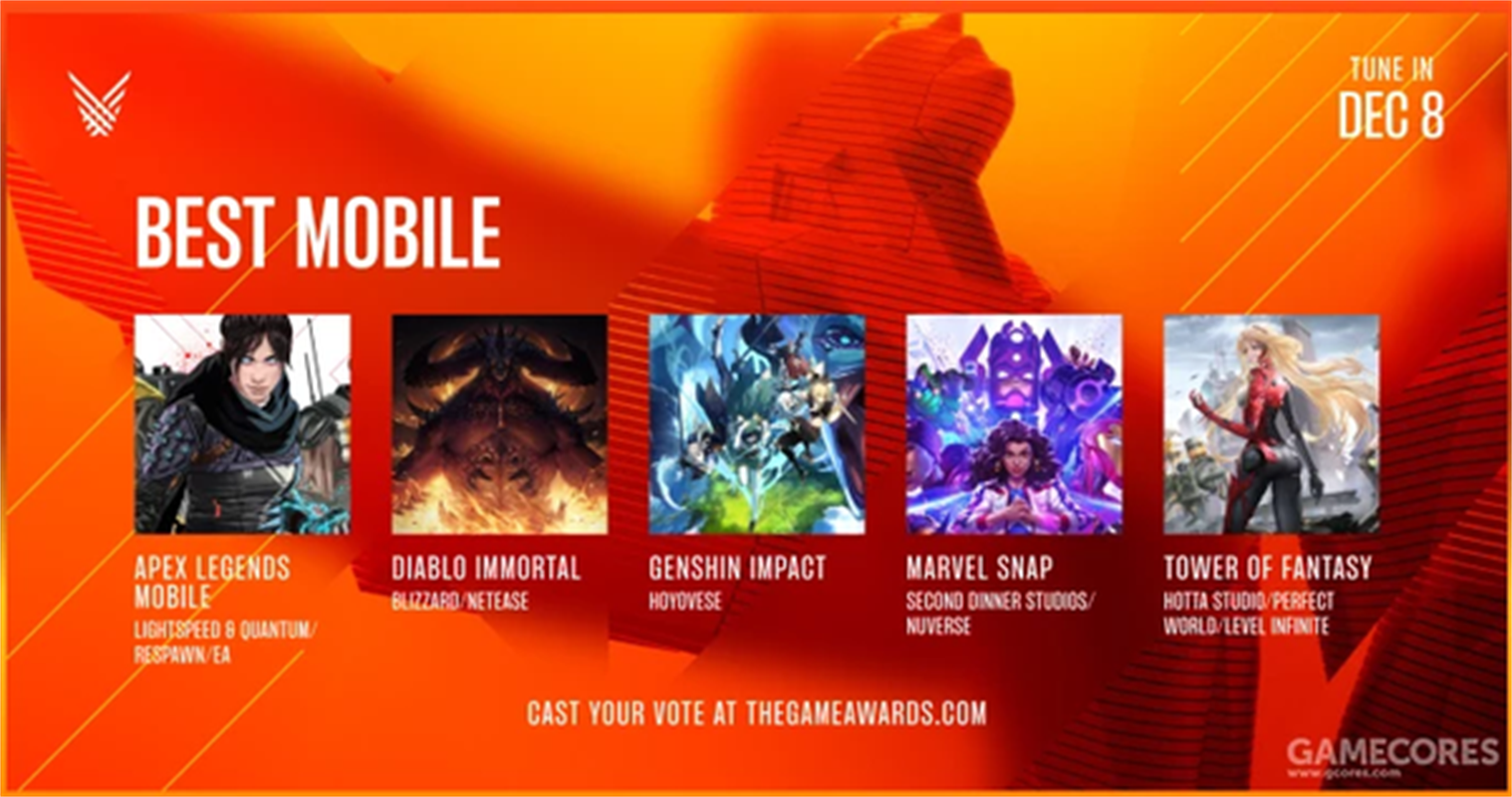 TGA2022将于北京时间12月9日上午8:30正式开幕