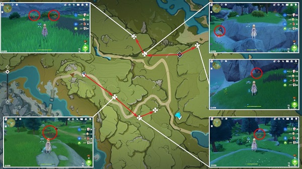 原神烈焰花花蕊位置在哪里可以找到 烈焰花花蕊收集路线