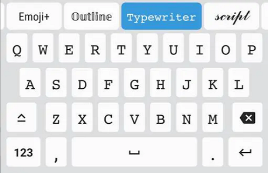 fonts keyboard