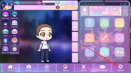 加查nox怎么调中文