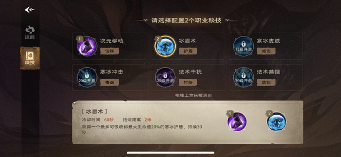 塔瑞斯世界法师职业技能介绍