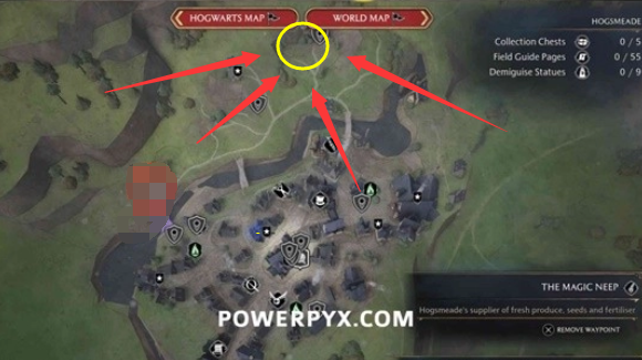 霍格沃茨之遗茱萸和毒菇在哪里