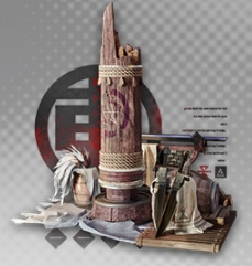 明日方舟麒麟夜刀模组效果 训练用木桩效果