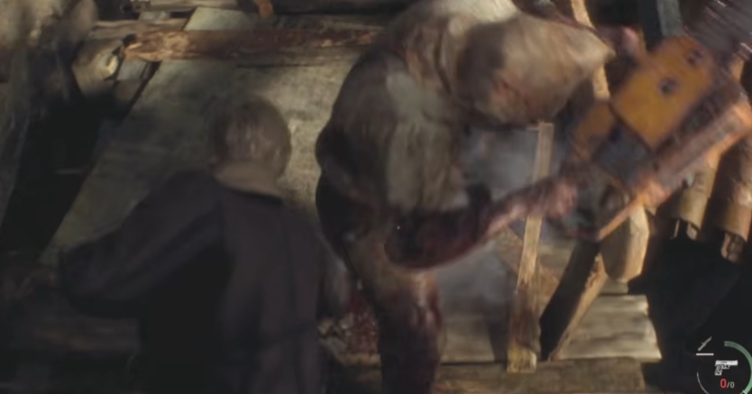 生化危机4重制版电锯男怎么打