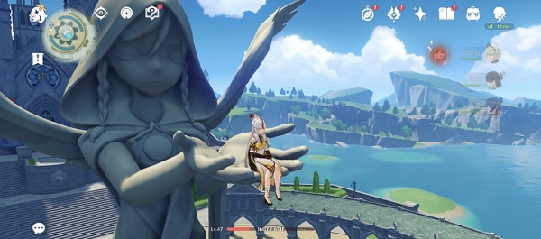 原神蒙德城雕像怎么坐下 坐到蒙德城雕像手上方法