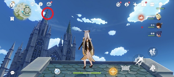 原神蒙德怎么坐在神像手上