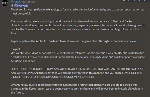 越来越黑暗dark and darker五测最新消息 游戏下载游玩方法