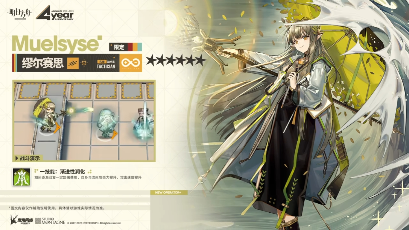 明日方舟缪尔赛思技能一览