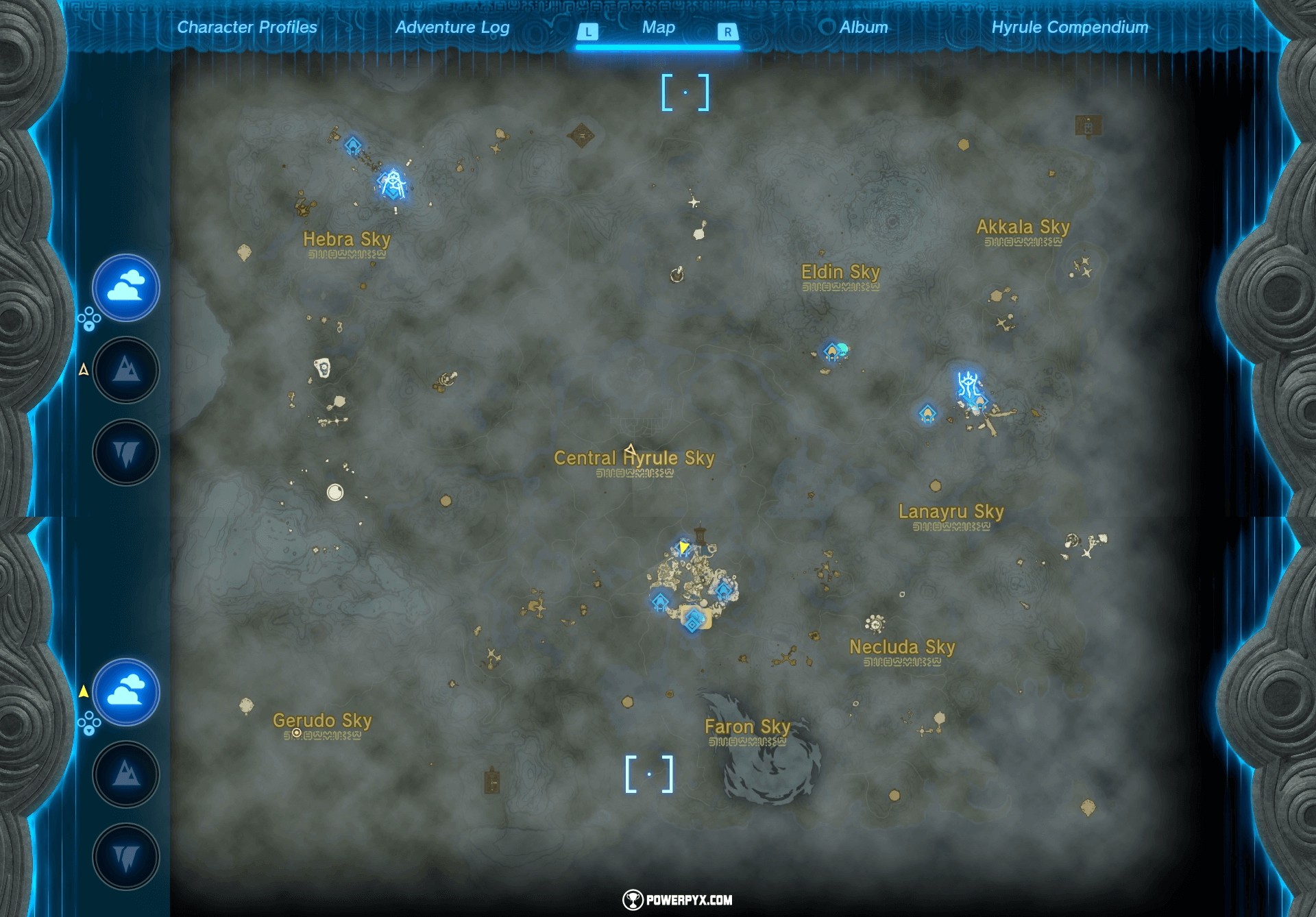 塞尔达传说王国之泪地图全貌