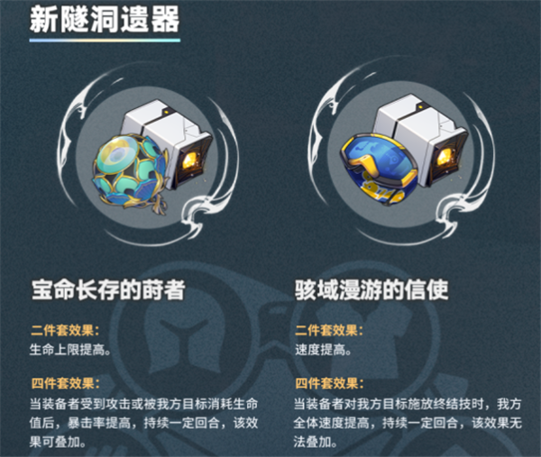 崩坏星穹铁道1.2版本新遗器套装属性一览