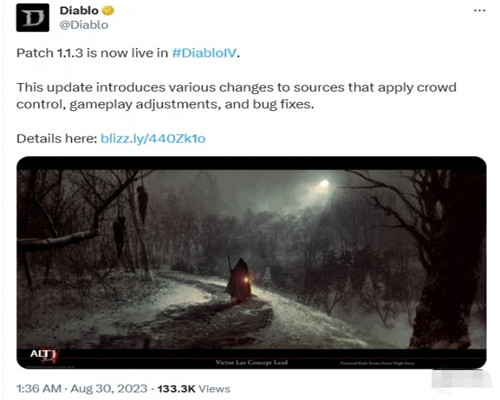 暗黑破坏神4补丁1.1.3已更新 含多项修复和调整