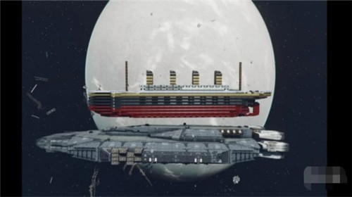 玩家在星空中1:1还原泰坦尼克号 并再现经典桥段