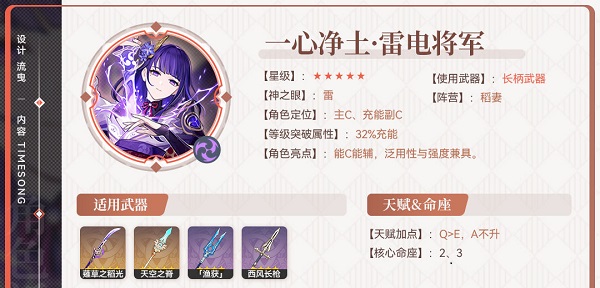 原神雷神值得抽吗