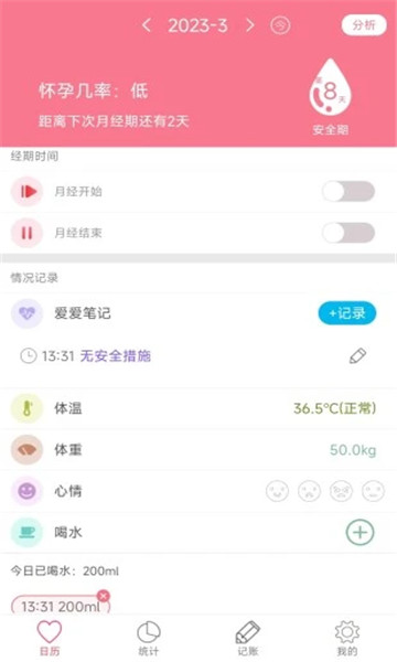 排卵期安全期日历1