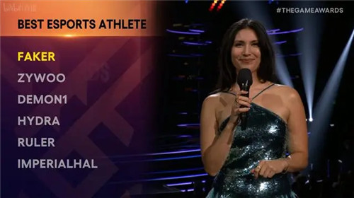 FAKER获得TGA2023最佳电竞选手