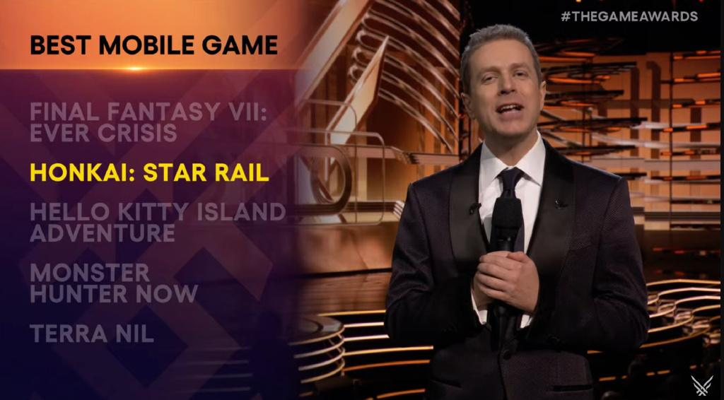 TGA 2023最佳手游公布 米哈游崩坏星穹铁道获奖