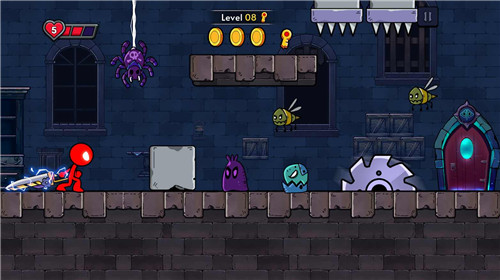 红色火柴人冒险3