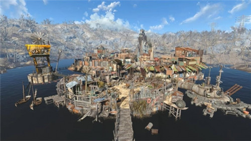 辐射4玩家建造了一座垃圾镇