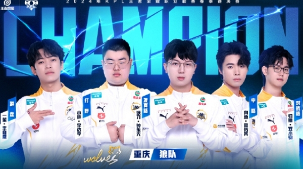 狼队获王者荣耀2024kpl春季赛冠军 首个十冠王