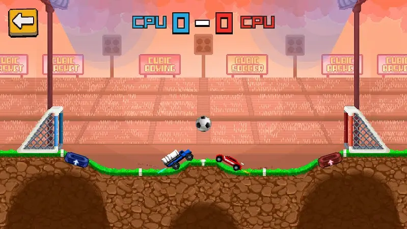 双人像素汽车足球3