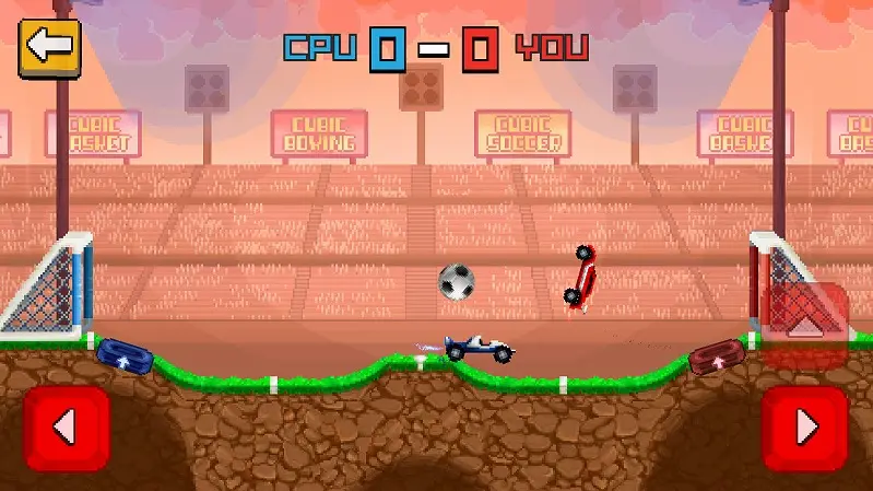 双人像素汽车足球4