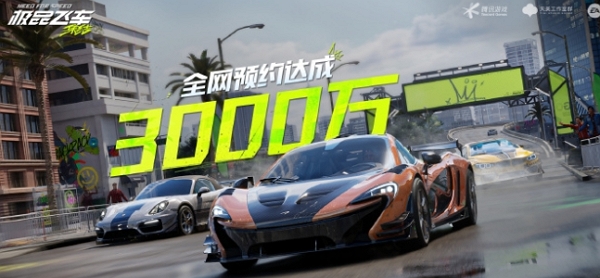 极品飞车集结预约突破三千万 公测福利加码