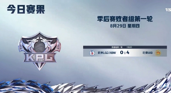 王者荣耀2024kpl夏季赛季后赛开打 北京wb获胜