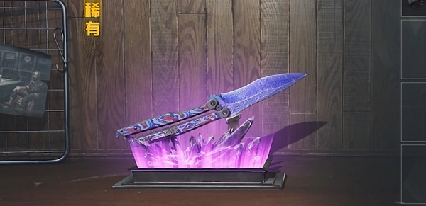 和平精英蝴蝶刀冷锋武器实机什么样