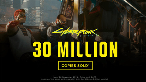 赛博朋克2077销量突破3000万份