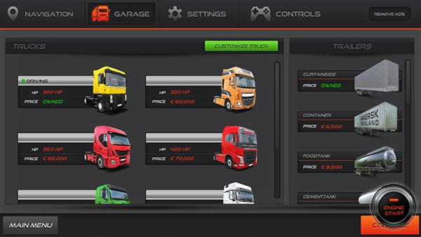 欧洲卡车模拟2手机版